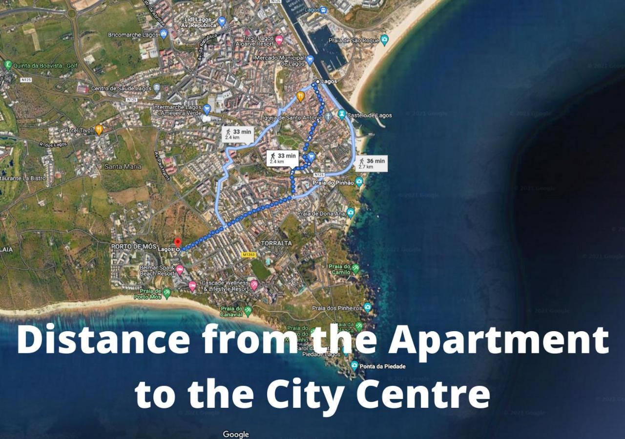 Large Penthouse Near Porto De Mos Beach With Magnificent Views In לאגוּ‏ש מראה חיצוני תמונה